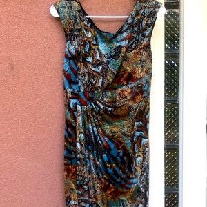 Faux Wrap Dress by Connected Apparel